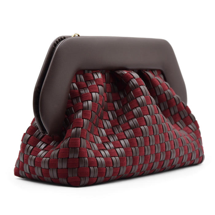 Borsa THEMOIRè Bios Micro Weaved Donna Ebony Intrecci Vegan Suede