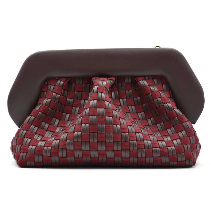 Borsa THEMOIRè Bios Micro Weaved Donna Ebony Intrecci Vegan Suede