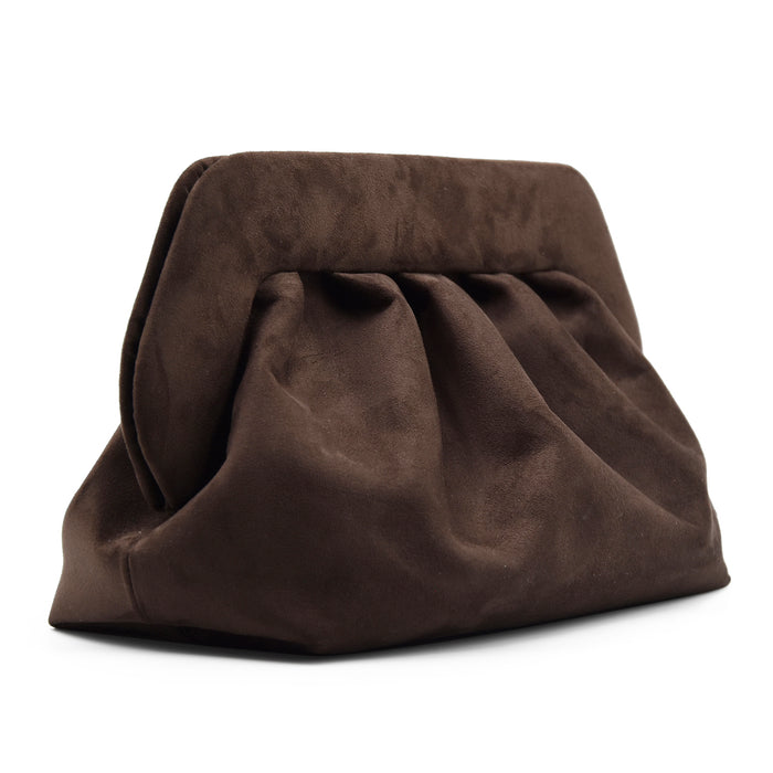 Borsa Donna THEMOIRè Bios Suede Vegan Ebony Tracolla Regolabile