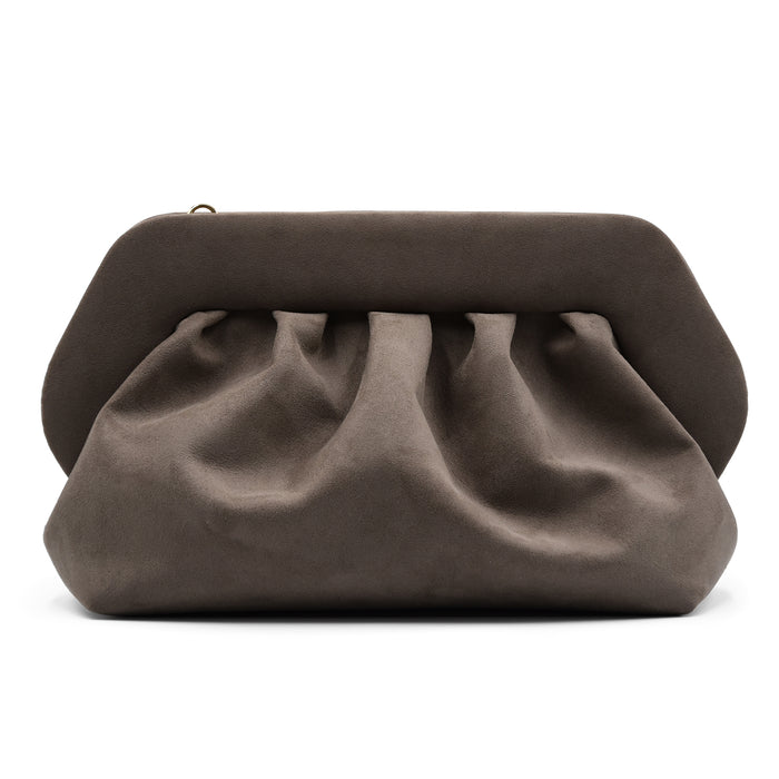 Borsa THEMOIRè Donna Bios Grigio Suede Vegan Mud Con Tracolla