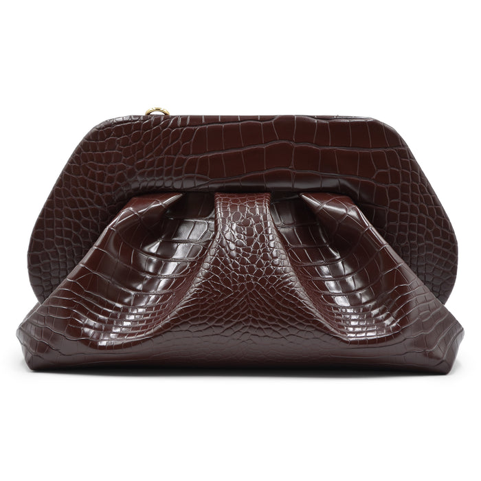 Borsa THEMOIRè Tia Donna Pochette Con Tracolla Vegan Croco Ebony