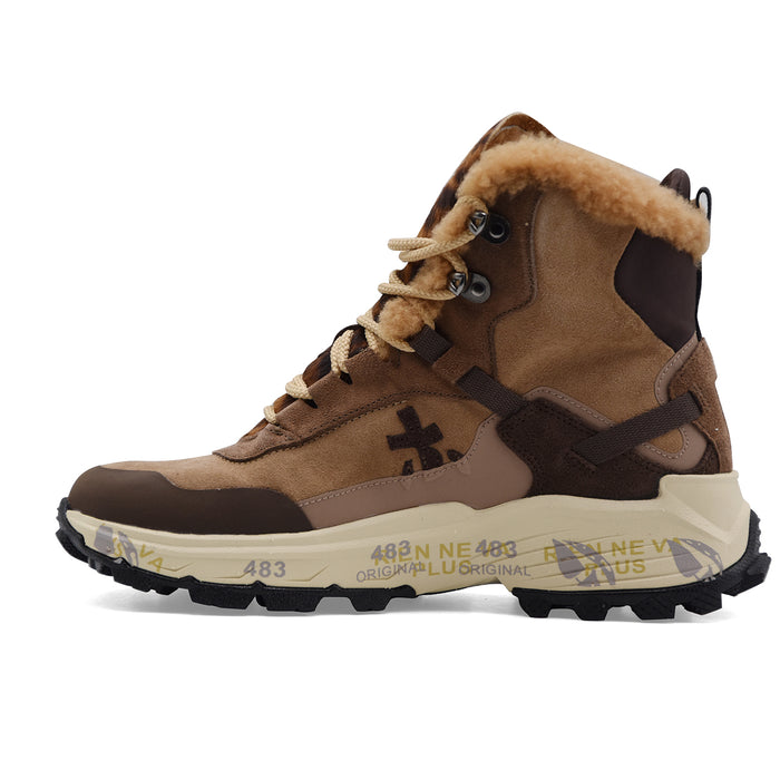 Sneakers Premiata Trivor 510M Donna Marrone Con Suola Vibram