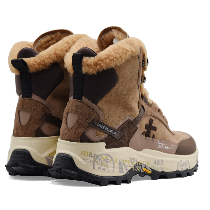 Sneakers Premiata Trivor 510M Donna Marrone Con Suola Vibram
