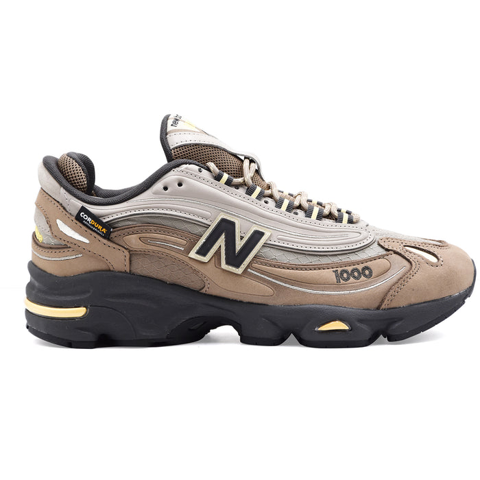 New Balance Sneakers U100079S Uomo Camoscio Beige Tessuto Grigio