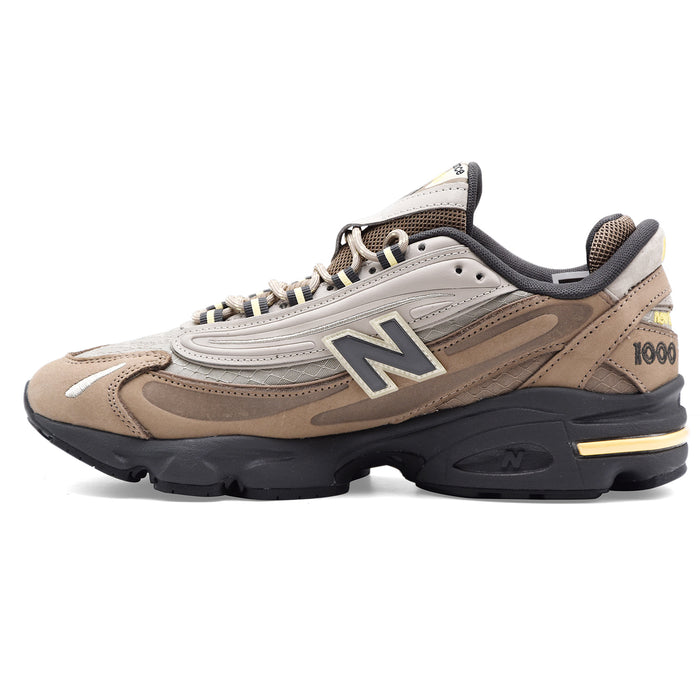 New Balance Sneakers U100079S Uomo Camoscio Beige Tessuto Grigio