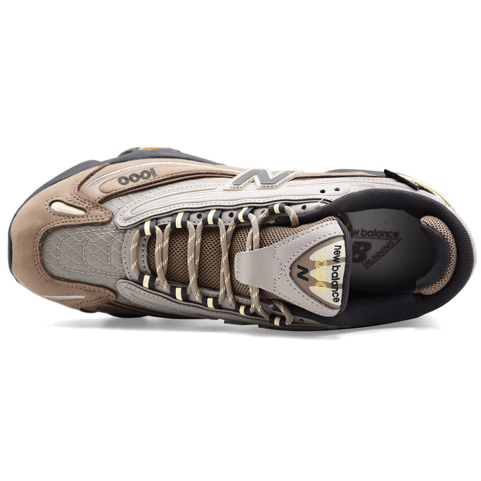 New Balance Sneakers U100079S Uomo Camoscio Beige Tessuto Grigio