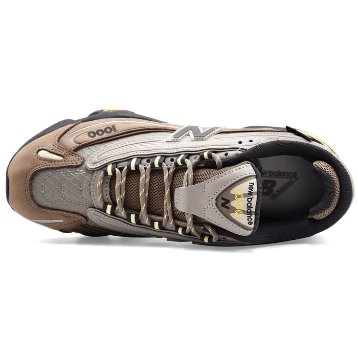 New Balance Sneakers U100079S Uomo Camoscio Beige Tessuto Grigio