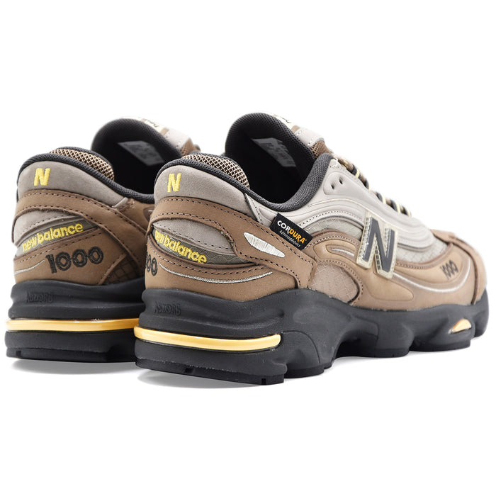 New Balance Sneakers U100079S Uomo Camoscio Beige Tessuto Grigio