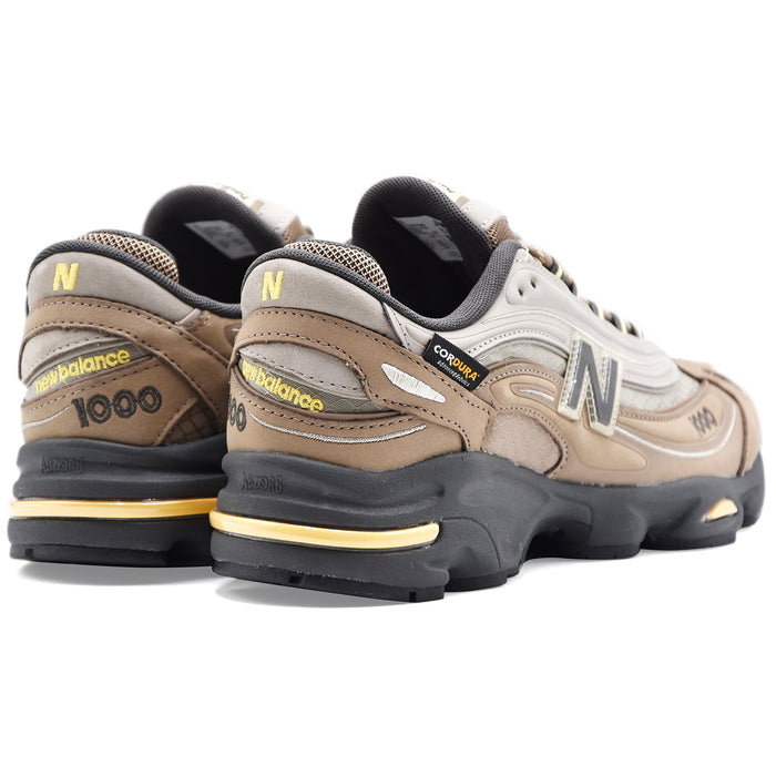 New Balance Sneakers U100079S Uomo Camoscio Beige Tessuto Grigio