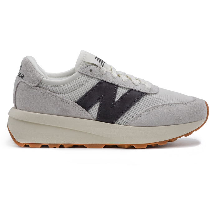 New Balance U370 White Sneakers Slightly Raised Sole Women
