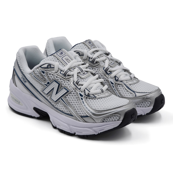 Sneakers New Balance 740 Donna Bianco Argento Blu Stile Grintoso