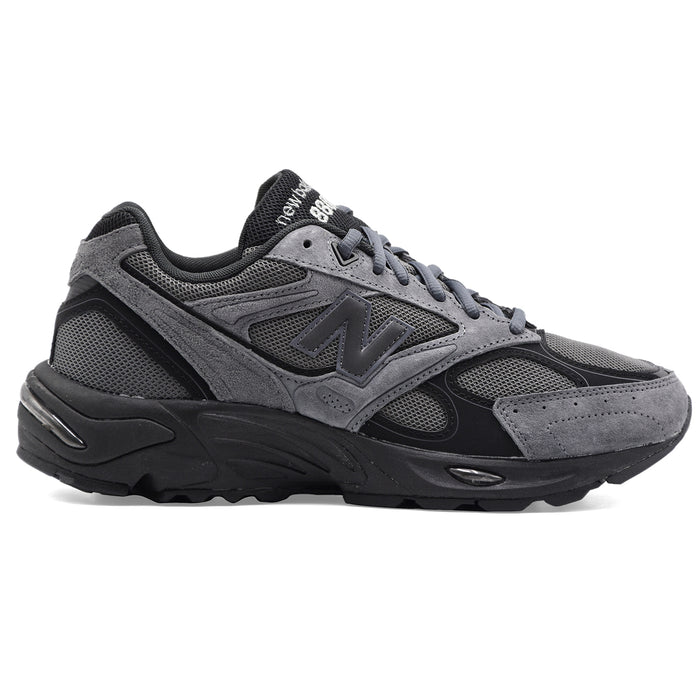 New Balance Sneakers Uomo U880R19U Camoscio Grigio Tessuto Nero