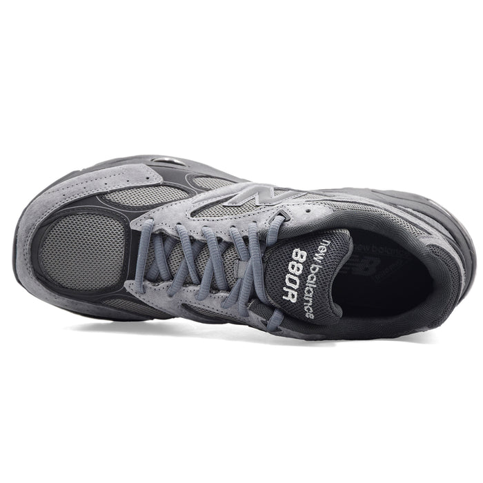 New Balance Sneakers Uomo U880R19U Camoscio Grigio Tessuto Nero