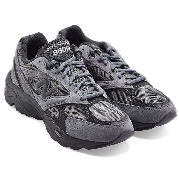 New Balance Sneakers Uomo U880R19U Camoscio Grigio Tessuto Nero