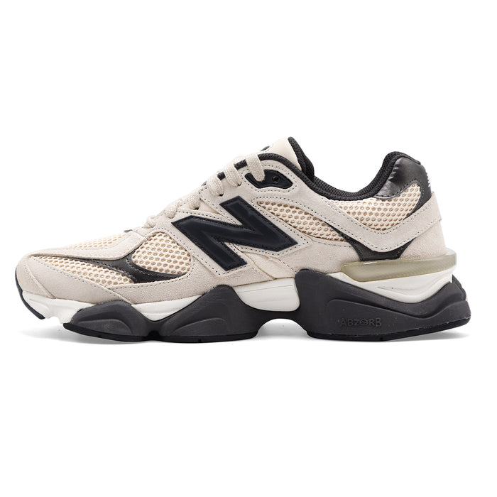 Sneakers New Balance Uomo U90606H1 Camoscio Bianco Dettagli Neri