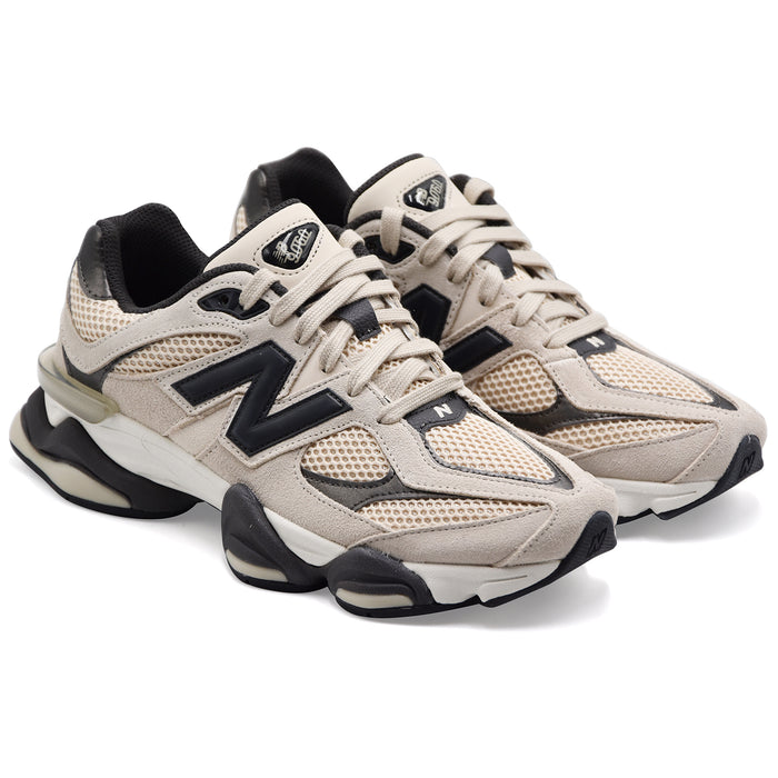 Sneakers New Balance Uomo U90606H1 Camoscio Bianco Dettagli Neri