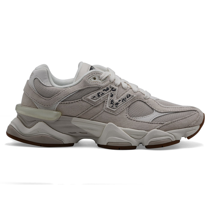 Sneakers New Balance 9060 Donna Beige Nero Con Motivo Animalier