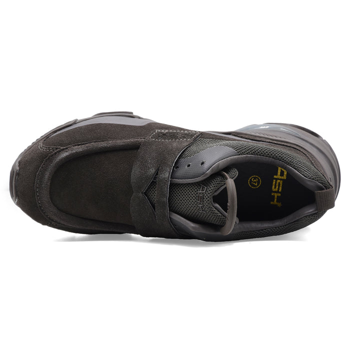 Sneakers Ash Donna Suede Mesh Marrone D'Ispirazione Mocassino