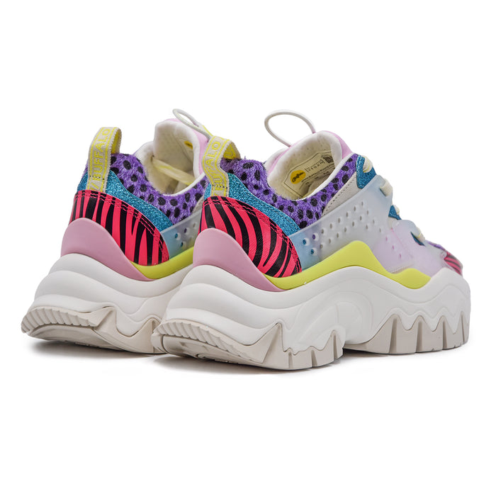 Sneakers Buffalo Trail One Donna Rosa Animalier Look Cool