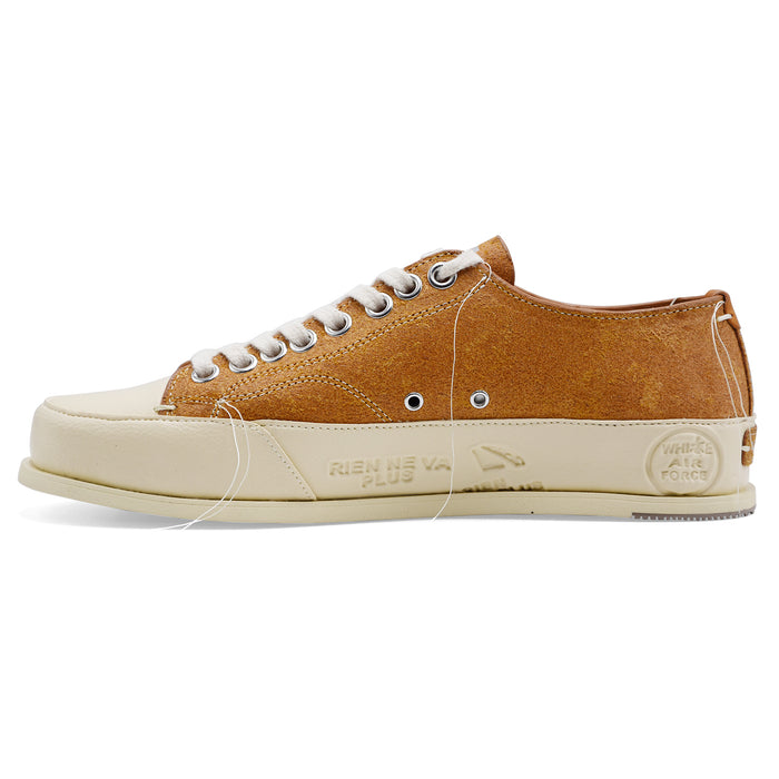 Sneakers Premiata Vince015 Uomo In Suede Ocra Con Suola Avorio
