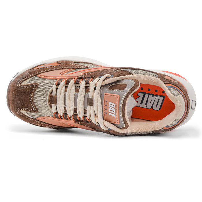 Sneakers Donna D.A.T.E. Marrone SN23 Con Inserti Evidenti In TPU