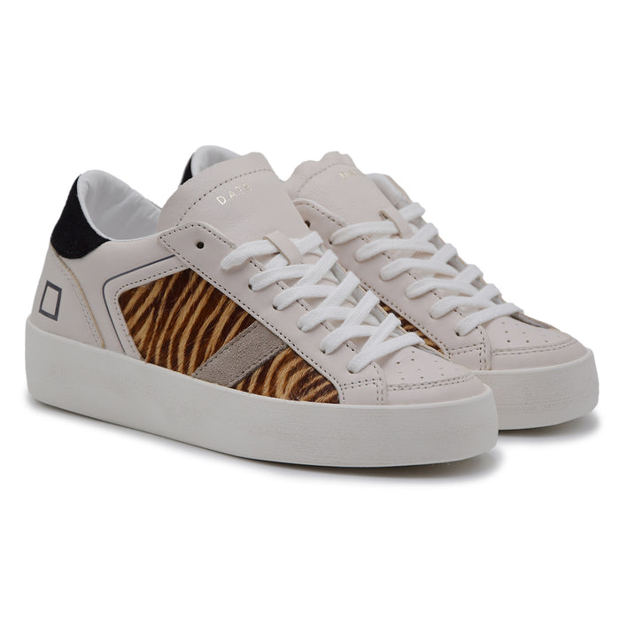 Sneakers D.A.T.E. Donna Hill Half Pop Zebra Contrasti Giocosi