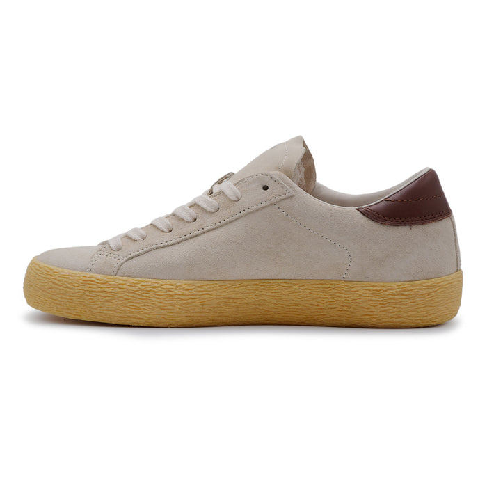Sneakers D.A.T.E. Hill Low Donna Milk Pelle Dettagli In Cuoio