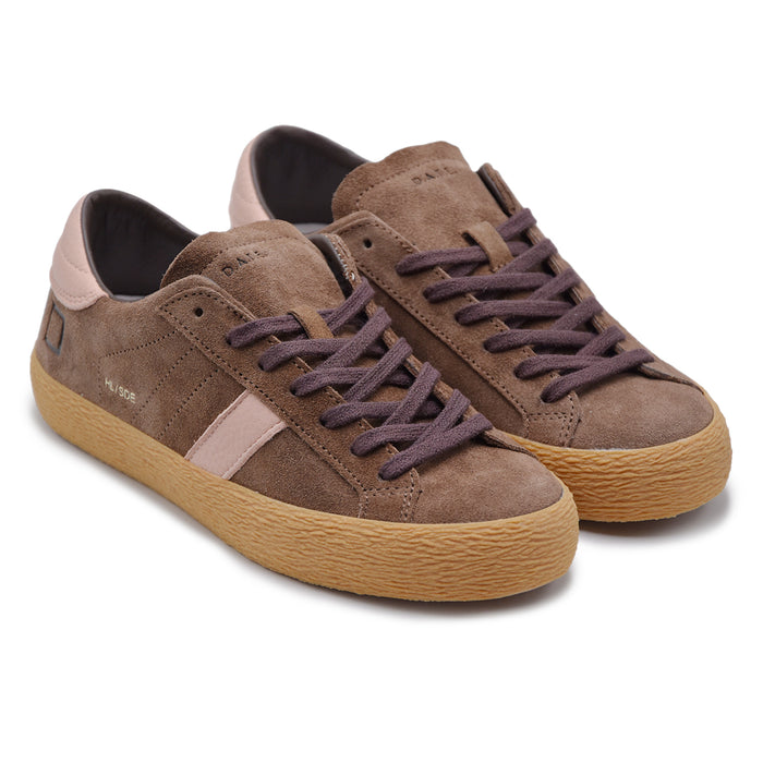 Sneakers Hill Low Suede D.A.T.E. Donna In Suede Marrone Rosa