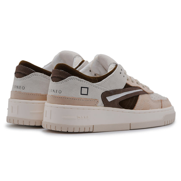 Sneakers D.A.T.E. Torneo Pop Velvet Donna Grintosa Pelle Rosa