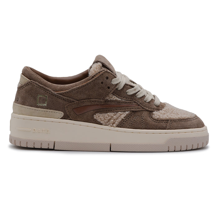 Sneakers D.A.T.E. Torneo Donna Teddy Beige Stile Contemporaneo