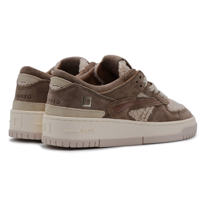 Sneakers D.A.T.E. Torneo Donna Teddy Beige Stile Contemporaneo