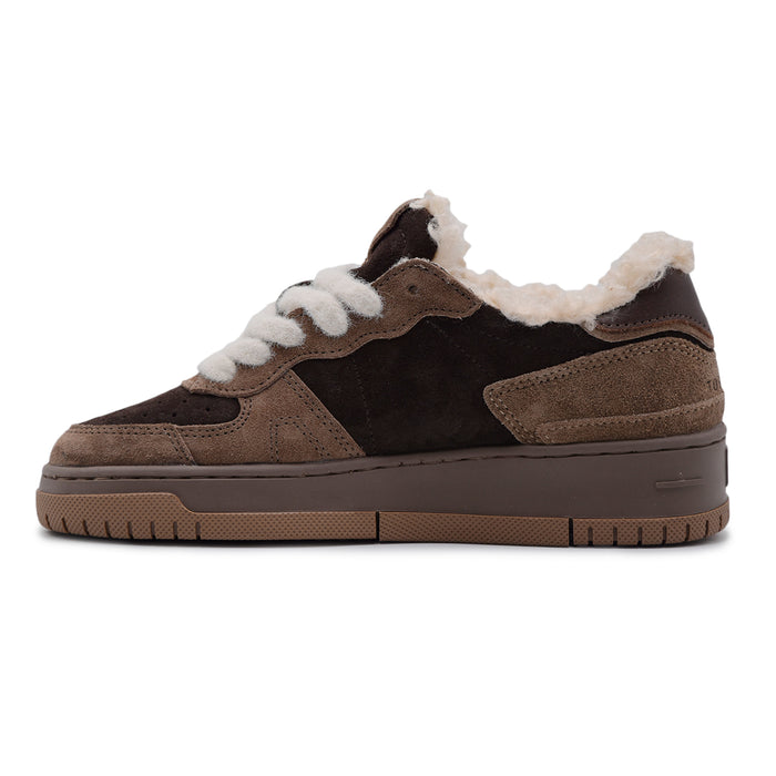 Sneakers D.A.T.E. Torneo Donna Pure Mono Chocolate Stile Basket
