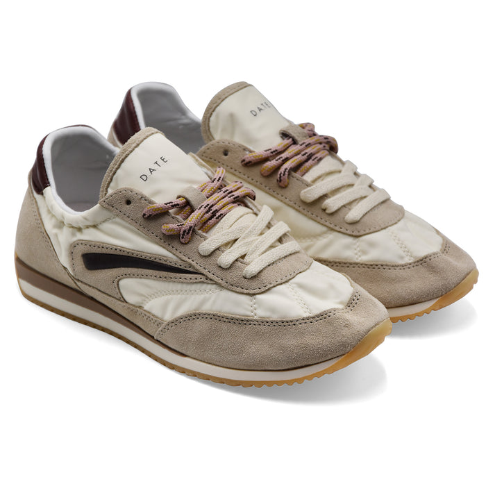 DATE Women's Athleta Ballet Sneakers In Colored Ivory Nylon