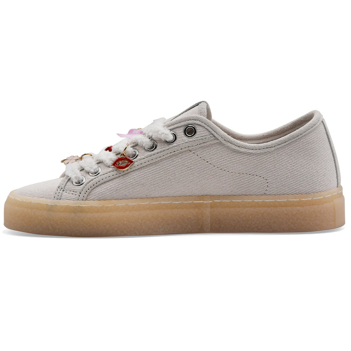 Sneakers Donna D.A.T.E. Tender Dream Avorio Look Casual Urban