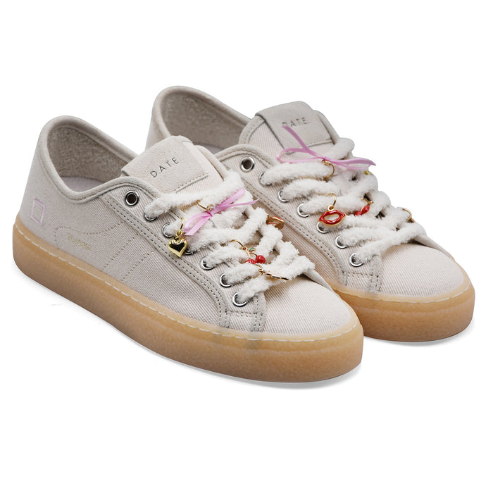 Sneakers Donna D.A.T.E. Tender Dream Avorio Look Casual Urban