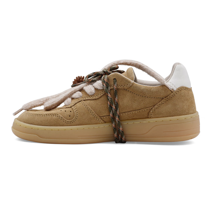 Sneakers D.A.T.E. Donna Court 2.0 In Pelle Scamosciata Cammello