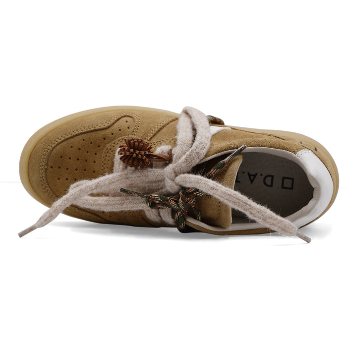 Sneakers D.A.T.E. Donna Court 2.0 In Pelle Scamosciata Cammello