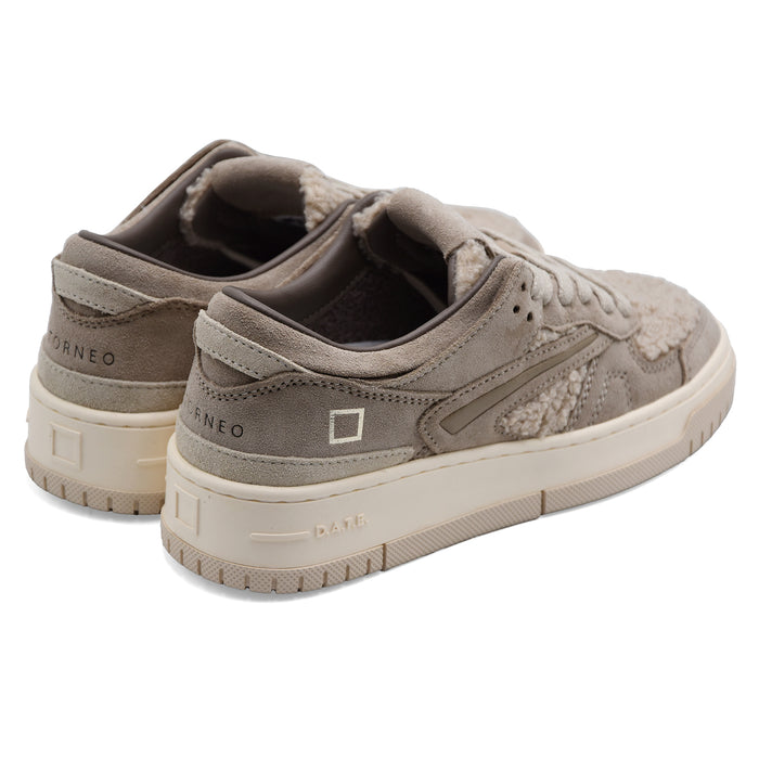 Sneakers D.A.T.E. Donna Torneo Teddy Beige Design Essenziale