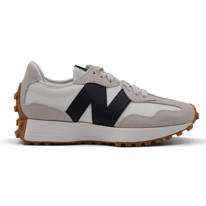 Sneakers New Balance 327 Donna Trail Pelle Suede Bianco Nero