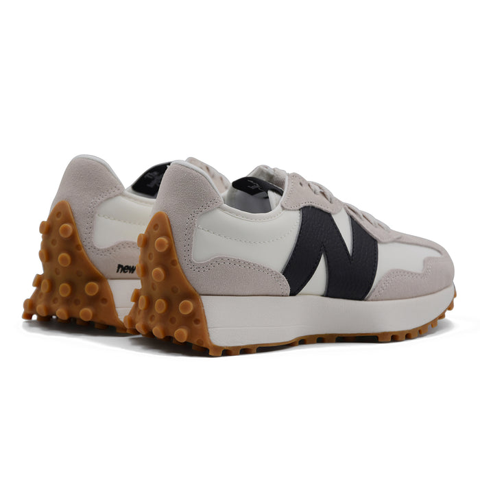Sneakers New Balance 327 Donna Trail Pelle Suede Bianco Nero
