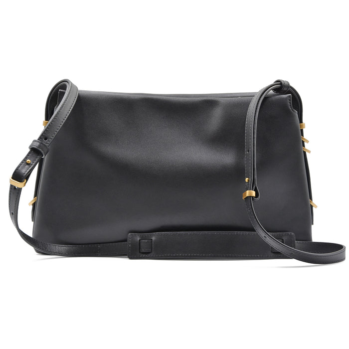 Borsa Pinko Triplet Nero Tramezza Centrale Iconico Logo Dorato