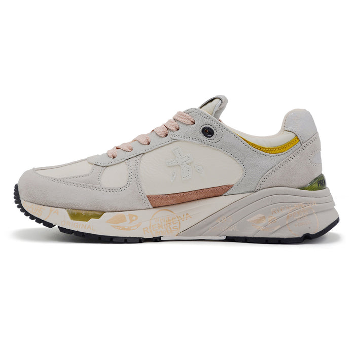 Sneakers Premiata Mase 7824 Donna Silhouette Retrò Beige Crema