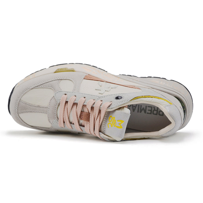 Sneakers Premiata Mase 7824 Donna Silhouette Retrò Beige Crema