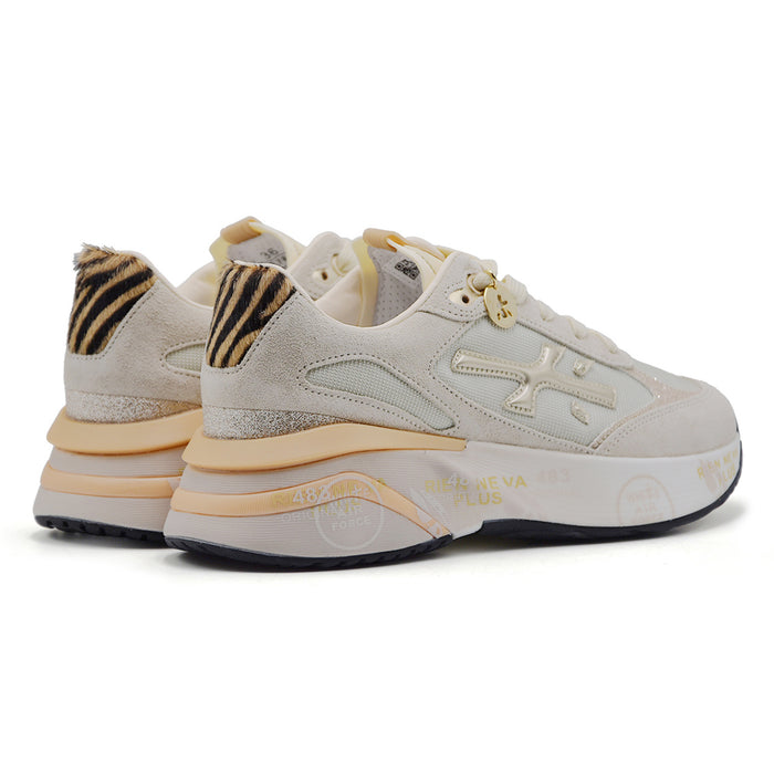 Sneakers Premiata Moerund 7800 Donna Beige Dettagli Animalier