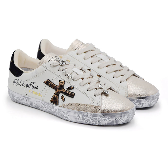 Sneakers Premiata Steven 7605K Donna Bianco Leo #UnlikeButTrue