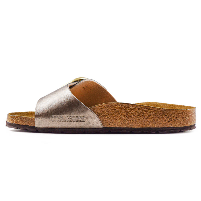 Birkenstock Madrid Big Buckle Sandali Donna Taupe Fibbia Oro PE21
