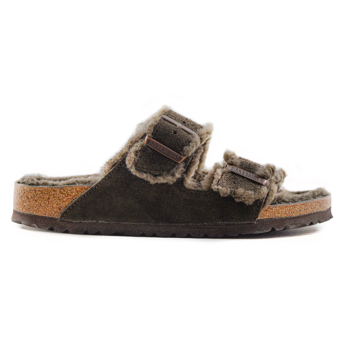 Birkenstock Arizona Shearling Women's Mocca In Lambskin | Sabot Arezzo