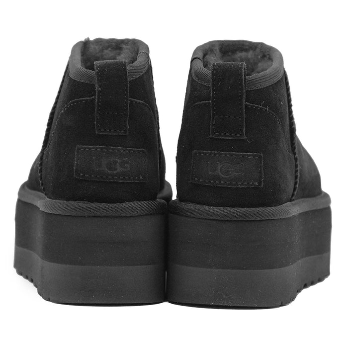 Classic Ultra Mini Platform Ugg Donna Nero Beatles Asimmetrico