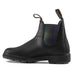 Beatles Blundstone Donna pelle nera con elastici tartan