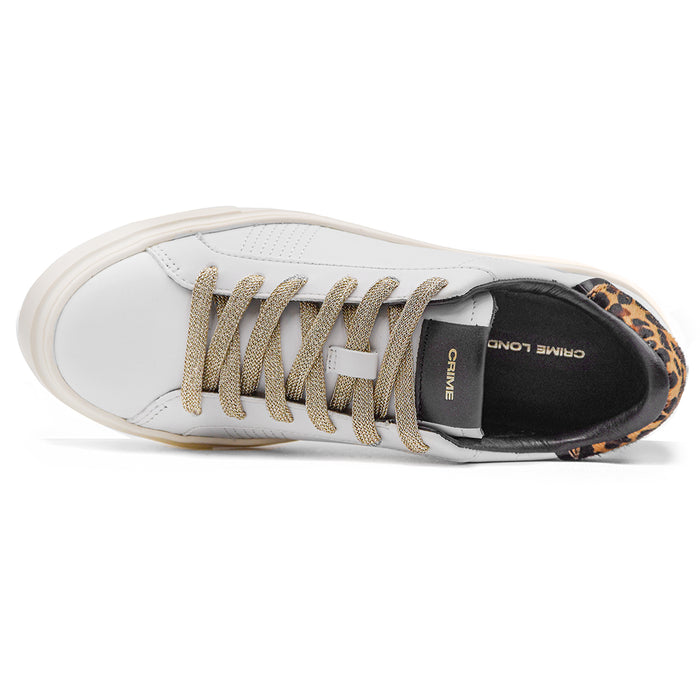 Crime Sneakers Weightless Low Top Bianco Con Suola Extralight